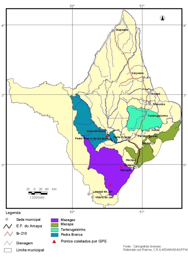 Figura 1 – Mapa do Estado do Amapá 
