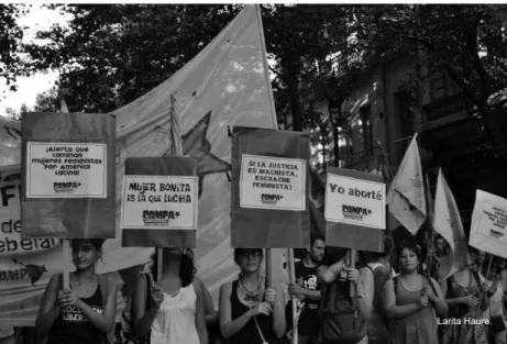 Foto 1. Mobilização no Congresso da Nação, Dia da Mulher por Lara Haure.