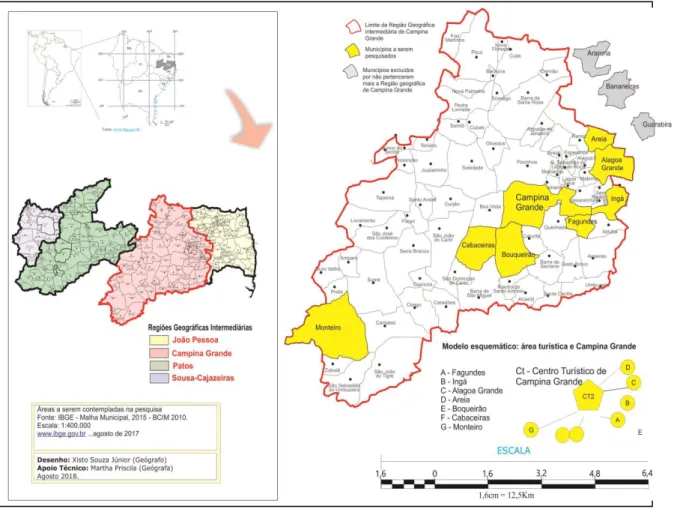 Tabela 1: Classificação dos municípios da Região Geográfica de Campina Grande no  MTB 