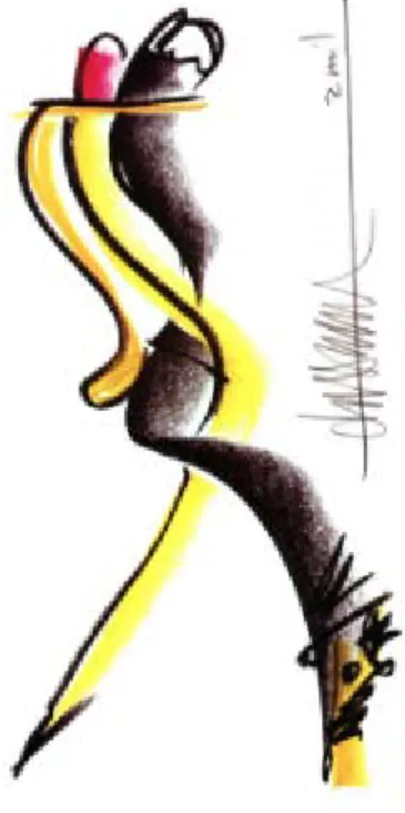Figura 7  Firma de autor (1999), Crayón y lápiz. Gonzalo Tassier, Colección Trama Visual