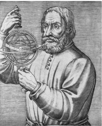 Figura 1: Gravura de 1584, representando Johannes de Sacrobosco, autor medieval da famosa obra astronˆomica