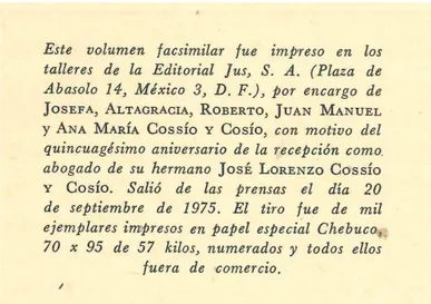 Figura 8  Edición numerada y fuera de comercio. (Fuente: Abad y Aramburu, Julián. 