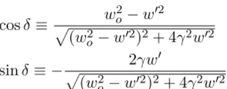 Figura 4: Posic¸˜ao do bloco para diferentes frequˆencias de ressonˆancia.