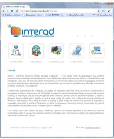 Figure 2: Tela inicial do objeto de aprendizagem Interad   