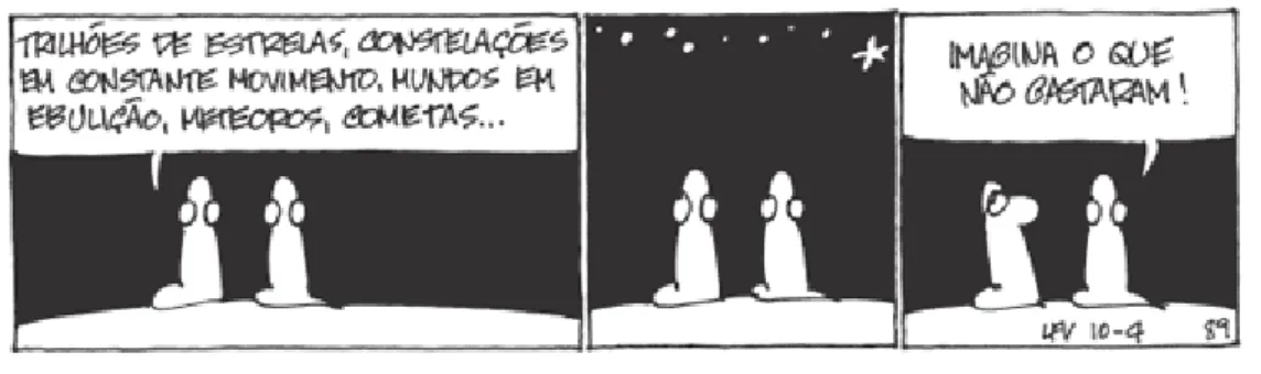 Fig. 1- Exemplo de quadrinho com traçado simples 