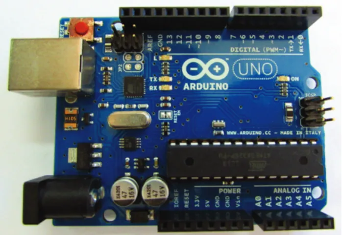 Figura 1 - A placa microcontroladora Arduino UNO.
