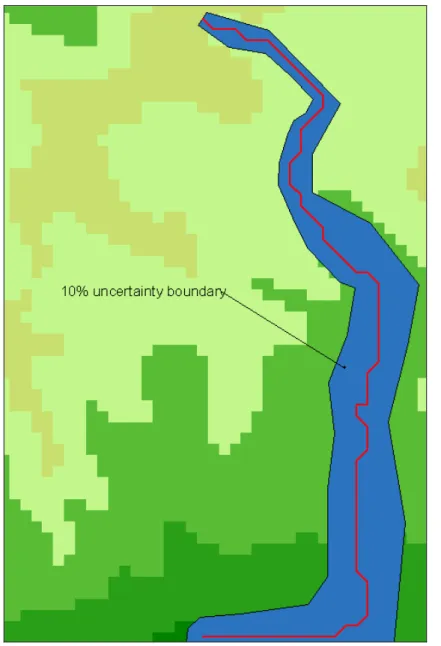 Fig. 2 Application of stochastic Flow Connectivity to one of the two predicted dispersal routes of Fig