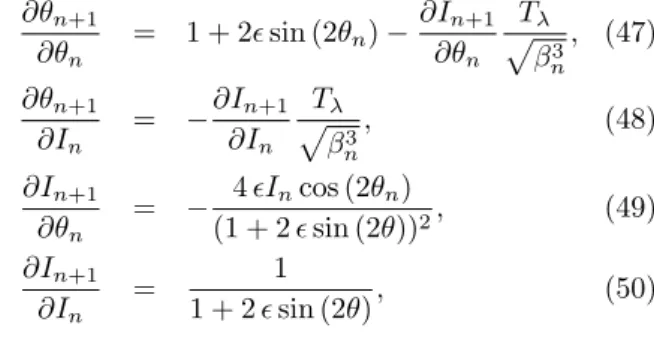 Figura 1 - Esquema para obten¸c˜ ao do mapeamento associado ao Hamiltoniano (32).