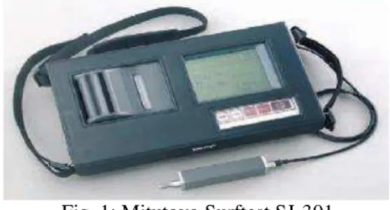 Fig. 1: Mitutoyo Surftest SJ-301  III. TAGUCHI METHOD 