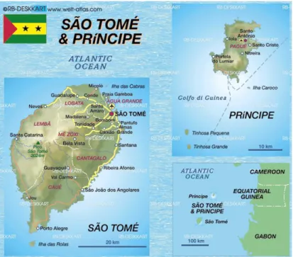 Figura 1: Localização Geográfica de São Tomé e Príncipe 