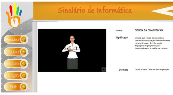 Figura 4 – Software Sinalário de Informática 