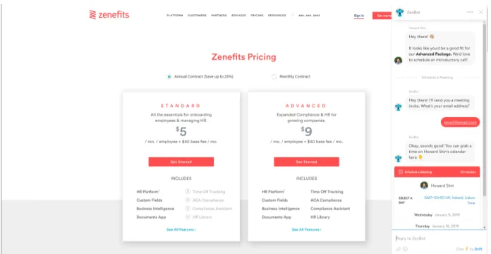 Figure 11 .: Zenefits [Zenefits - visited at 23 / 12 / 2018 ]