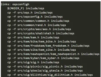 Figure 12 : Alteration to copy header file to include directory.