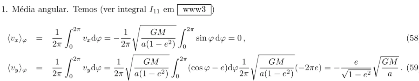 Figura 9 - M´ edias da componente y do vector velocidade, a qual determina o vector velocidade m´ edia.
