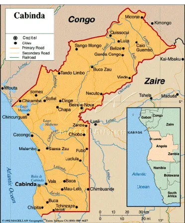 Figura 3: Cabinda - Mapa Político Administrativo. 