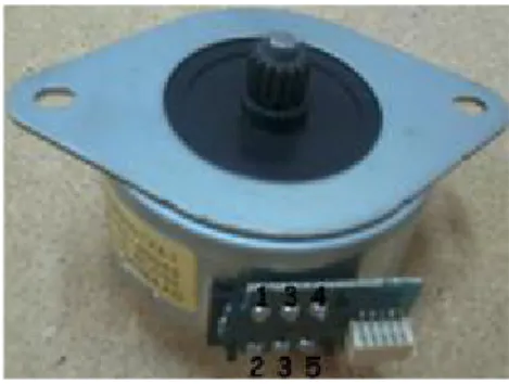 Figura 10 - Motor de passo com 5 fios utilizado na base do  manipulador construído