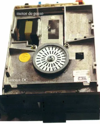 Figura 1 - Leitor antigo de disquete de 5.25 polegadas.