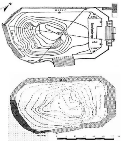 Fig. 6. Bathymetric map of the B ă ilor Lake (a. according to T.Pânzaru, 1969;                       