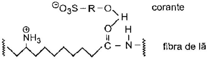 Figura 5. Interação covalente entre um corante do tipo clorotriazina e a celulose das fibras de  algodão