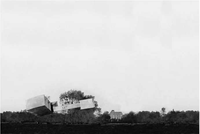 Figura 6 - O vˆ oo de 60 metros de Alberto Santos Dumont, em 23 de outubro de 1906, no campo de provas de Bagatelle (Paris, Fran¸ca) (Fonte: Mus´ ee de l’Air et de l’Espace / le Bourget).