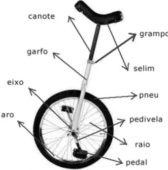 Figura 1 - Componentes de um monociclo.
