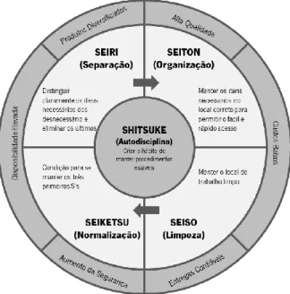 Figura 5 - Visão geral da Metodologia 5S, adaptado de Hirano  (1995)