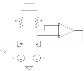 Figure 6 : CMOS threshold voltage based reference (Miller and Moore, 1999 ).