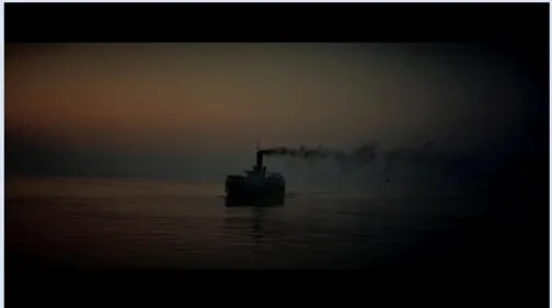Fig. 1: Barco chegando à cidade de Veneza 