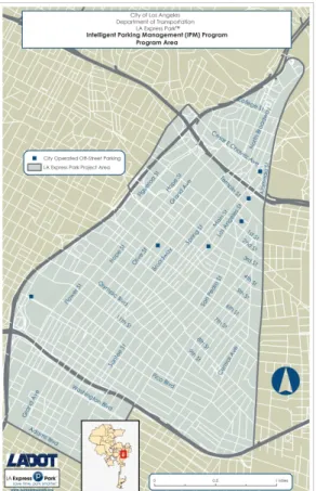 Fig. 2.10. Área de cobertura do LA Express Park [ 18 ]