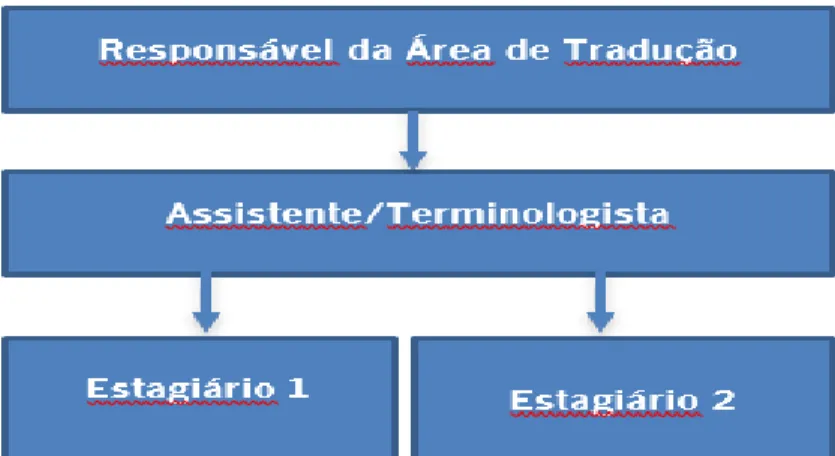 Figura 3: Organograma da Área de Tradução 