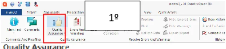 Figura 5. Tutorial do controlo de qualidade1º 
