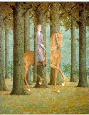 Figura 13 - O problema da oclusão de objetos retratado num quadro de Rene Magritte denominado “ Carte Lanche ” em 1965