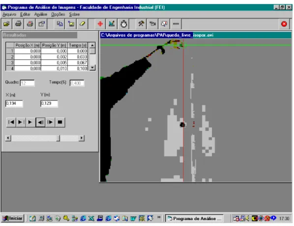 Figura 1. Tela do programa de an alise de imagens.