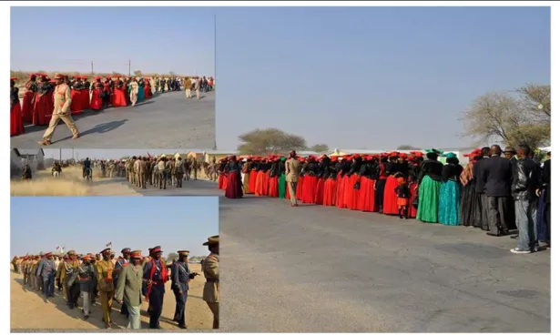 Fig. 6 - Processione solenne alle tombe dei capi herero (Okahandja, 22 agosto 2010) Foto dell’Autore