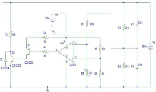 Figure 1. PSpice Schematics circuit diagram.