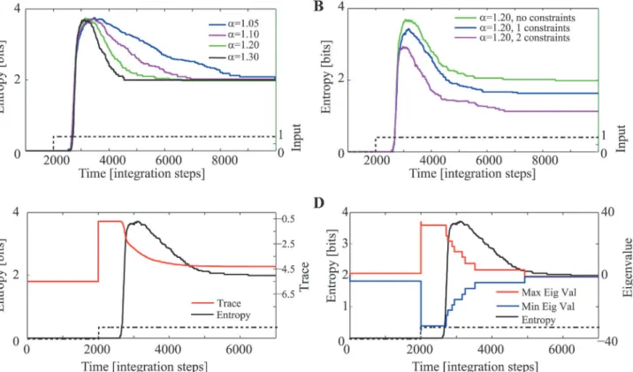 Figure 3. Spontaneous increase followed by reduction of state entropy during the expansion phase