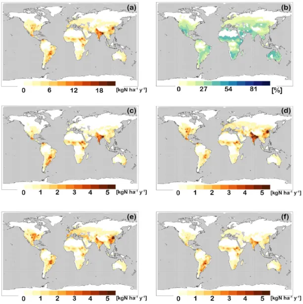Figure 5. As in Fig. 4 but for manure application.