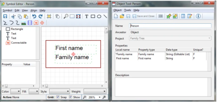 Figure 6 .: Object Definition in MetaEdit+