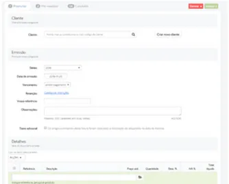 Figura 19 .: Formulário de inserção de faturas - Fact