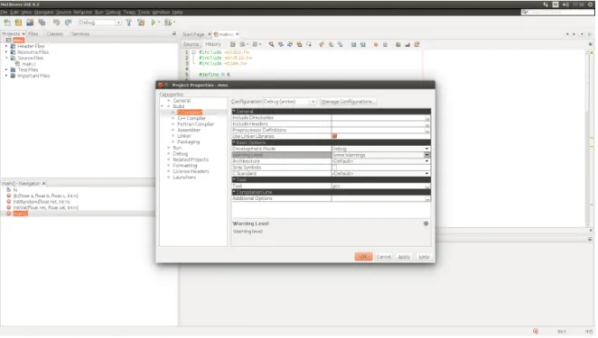 Figure 16 .: Project properties manager from NetBeans IDE.