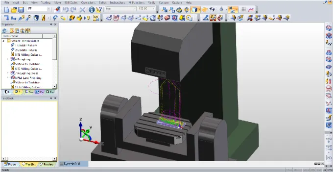 Figure 11: Workspace of EdgeCAM as a CAM software 