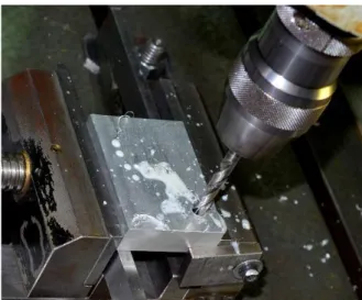 Figure 14: Drilling operation of CNC Machine  