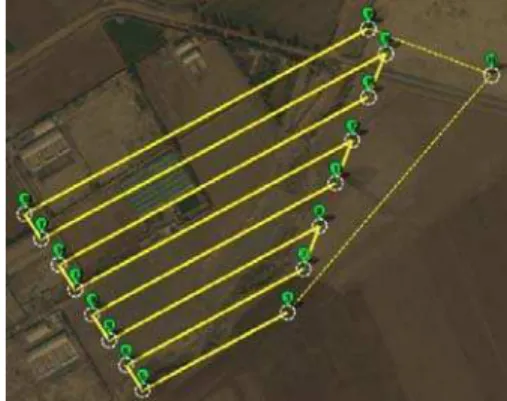 Figure 3. Flight Track (yellow line)  