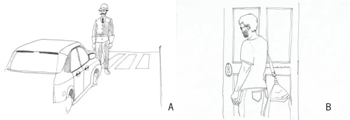 Figure 3. Examples for intransitive gestures and pantomimes for the gestures’ assessment
