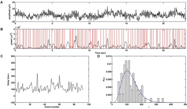 Figure 1. Processing pipeline. The electroencephalogram (A) is transformed into the time-frequency domain (B) using complex wavelets