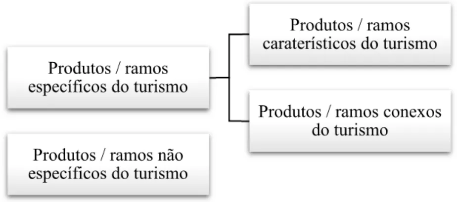 Figura 8 - Classificação dos produtos e ramos na ótica da CST 