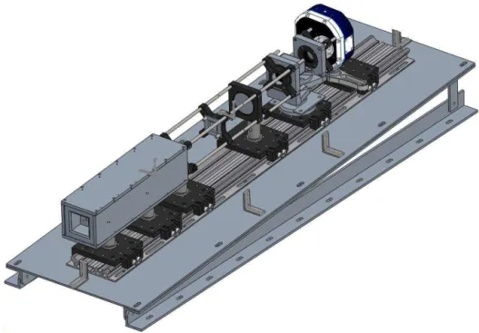 Figure 5. An isometric view of the complete ALI system with the baffle and 3 ◦ slant required to correctly position the field of view