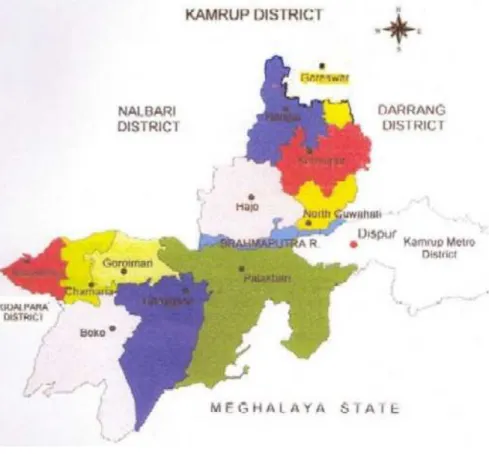 Figure 1: Boundary map of Kamrup District 