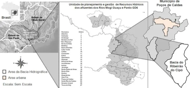 Figura 2 – Localização e delimitação da área de estudo 