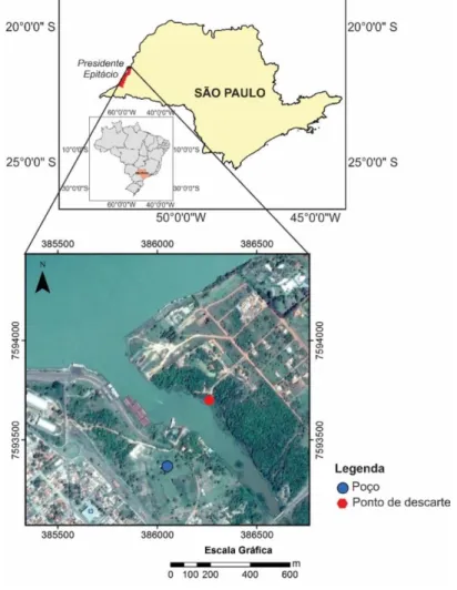 Figura 1 – Localização do munícipio de Presidente Epitácio, onde se encontra a área estudada 